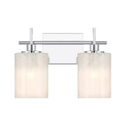 Meuble-lavabo Meridian M80083CH à deux lumières, chromé