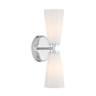 Meridian M90109CH Two Light Wall Sconce in Chrome