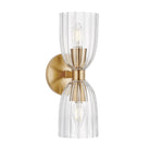 Meridian M90121NB Two Light Wall Sconce in Natural Brass