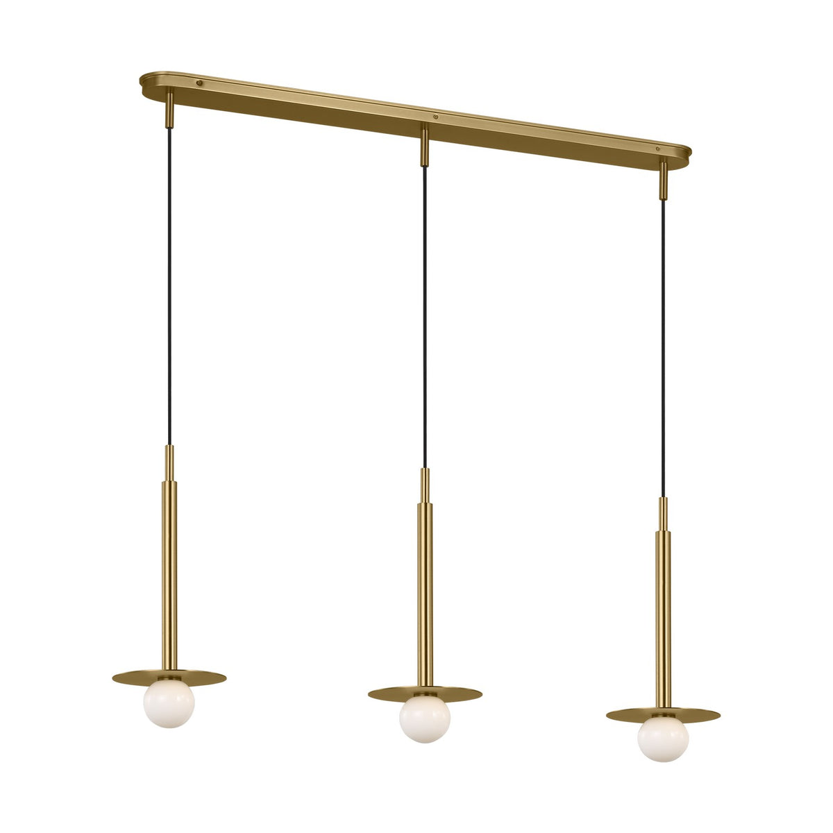 Visual Comfort Studio Canada - KC1143BBS - Three Light Linear Pendant - Nodes - Burnished Brass