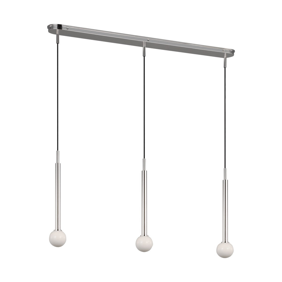 Visual Comfort Studio Canada - KC1143PN - Three Light Linear Pendant - Nodes - Polished Nickel