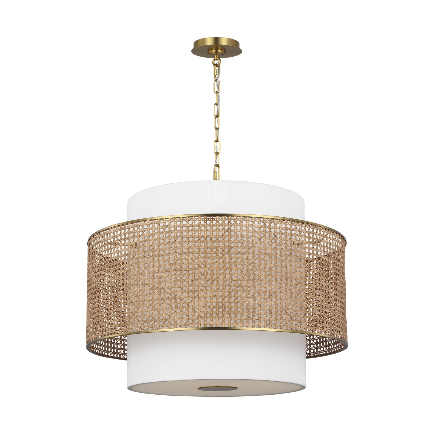 Visual Comfort Studio Canada - KSP1043BBSBRTN - Three Light Pendant - Sawyer - Blonde Rattan
