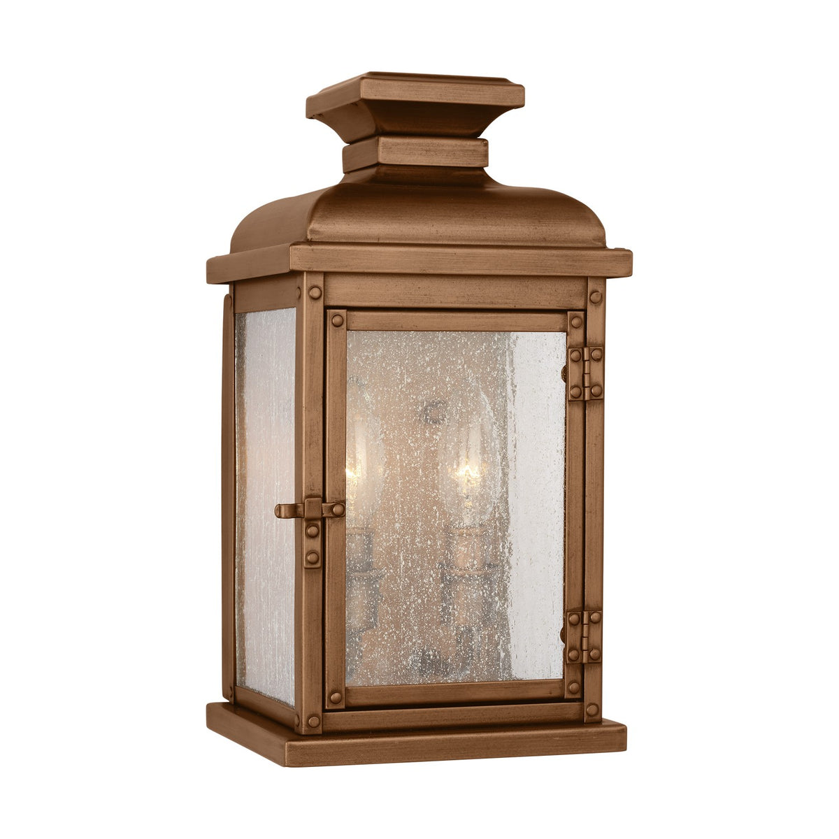 Visual Comfort Studio Canada - OL11100NCP - Two Light Wall Lantern - Pediment - Natural Copper