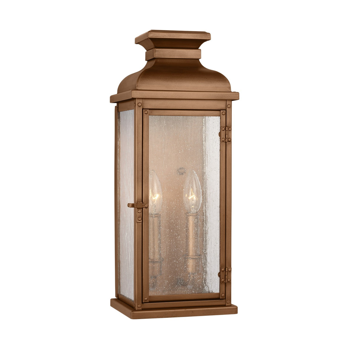 Visual Comfort Studio Canada - OL11101NCP - Two Light Wall Lantern - Pediment - Natural Copper
