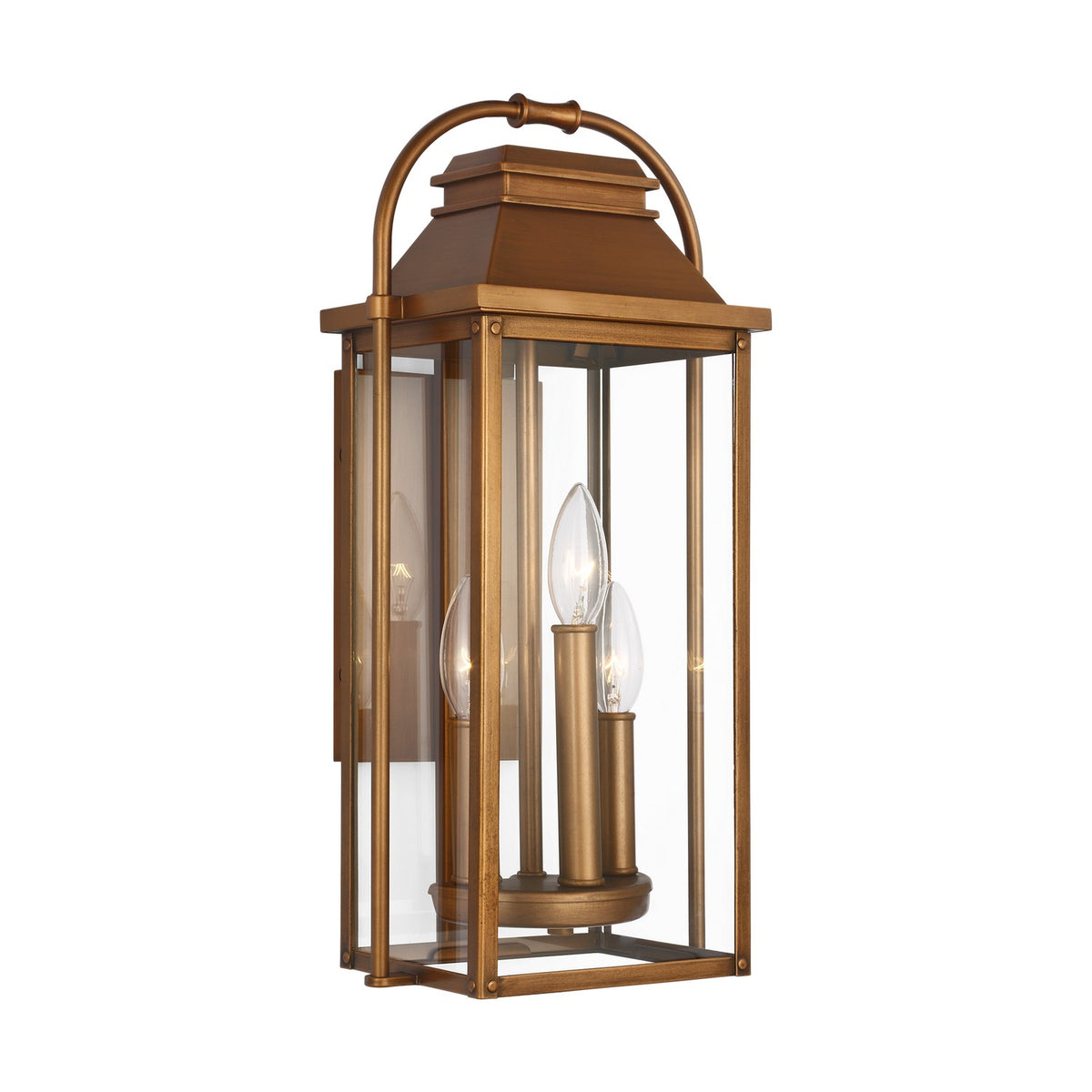 Visual Comfort Studio Canada - OL13200NCP - Three Light Wall Lantern - Wellsworth - Natural Copper