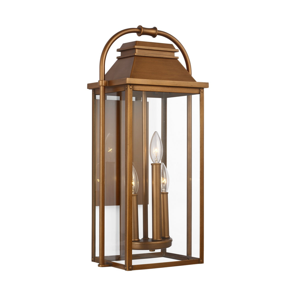 Visual Comfort Studio Canada - OL13201NCP - Three Light Wall Lantern - Wellsworth - Natural Copper