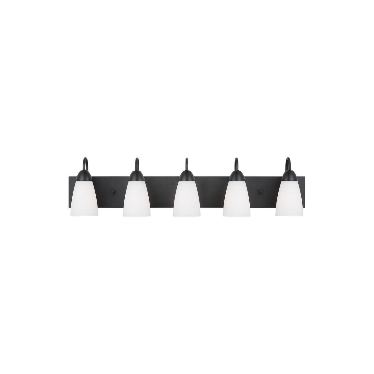 Generation Lighting Canada - 4420205EN3-112 - Five Light Wall / Bath - Seville - Midnight Black