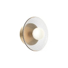 Alora Canada - WV417510BGCR-UNV - LED Wall/Vanity - Hera - Brushed Gold/Clear Ribbed Glass