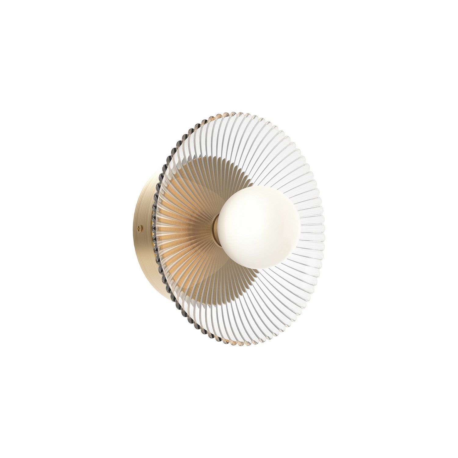 Alora Canada - WV417510BGCR-UNV - LED Wall/Vanity - Hera - Brushed Gold/Clear Ribbed Glass
