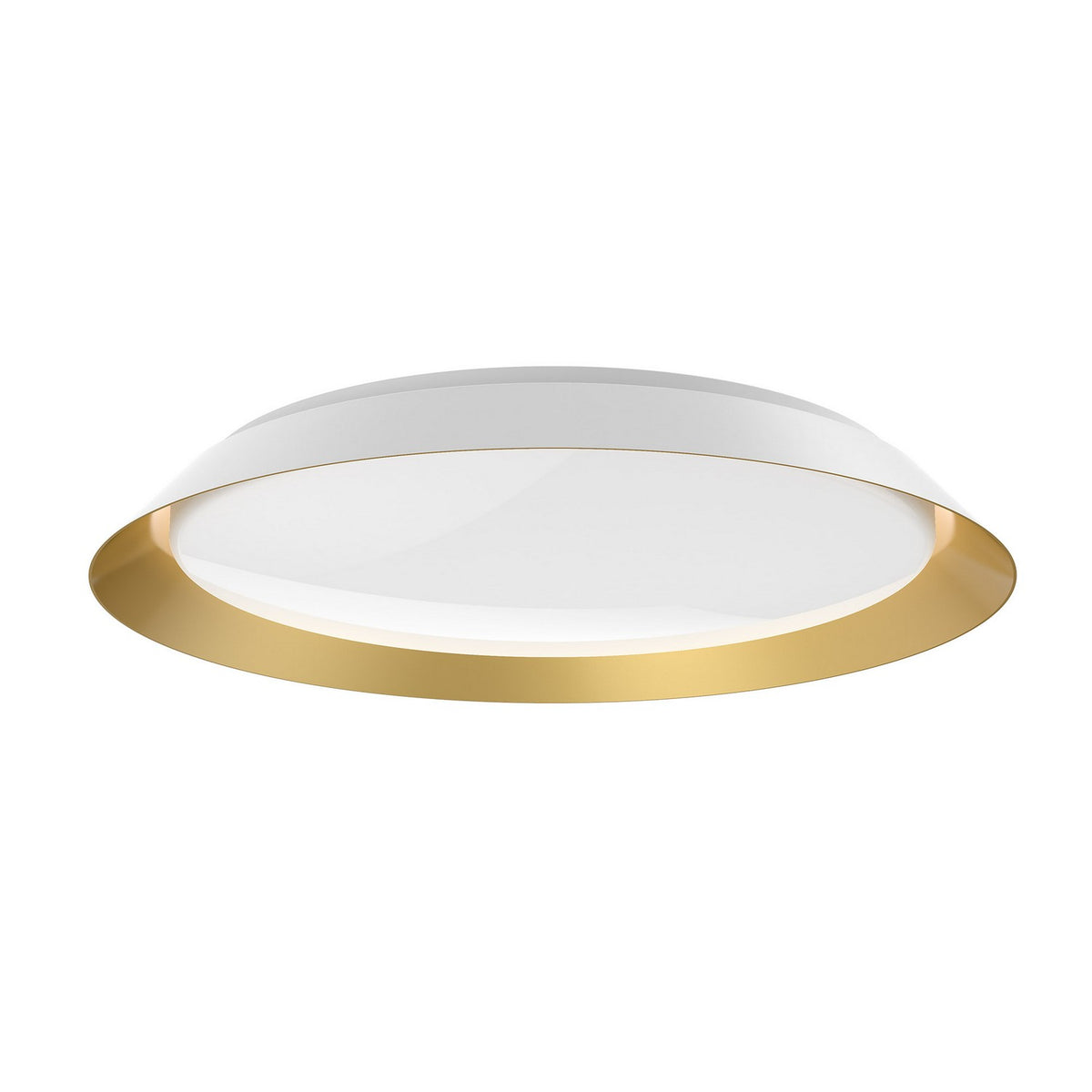 Kuzco Canada - FM43423-WH/GD-5CCT - LED Flush Mount - Jasper - White/Gold
