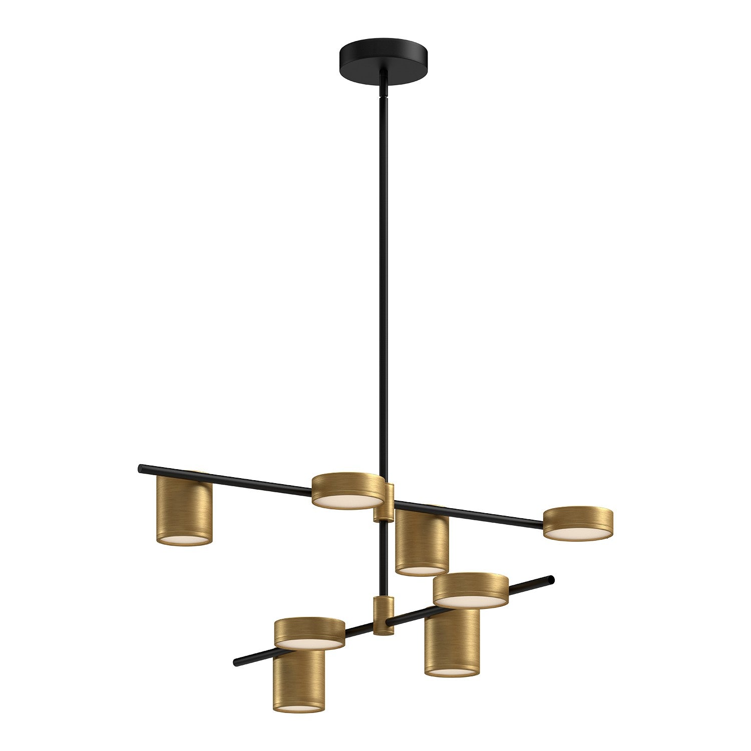 Kuzco Canada - LP96840-BK/BG-UNV - LED Linear Pendant - Jayden - Black/Brushed Gold