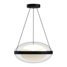 Kuzco Canada - PD76316-BK/OP-UNV - LED Pendant - Virgo - Black/Opal Glass