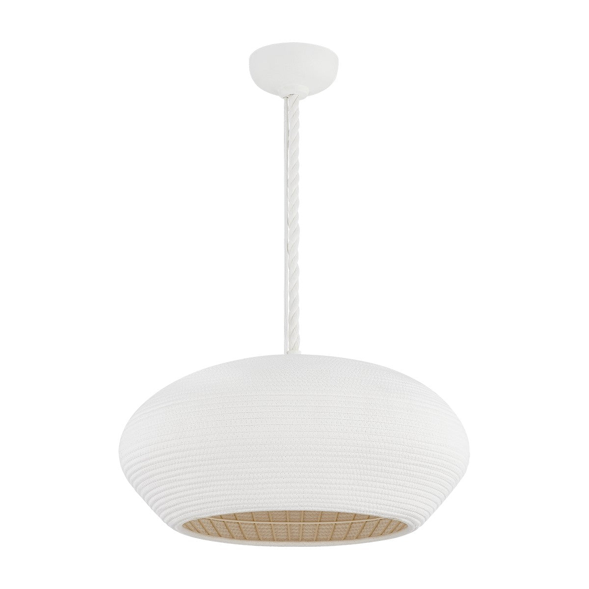 Hudson Valley Canada - 2224-GSW - One Light Pendant - Ferndale - Gesso White