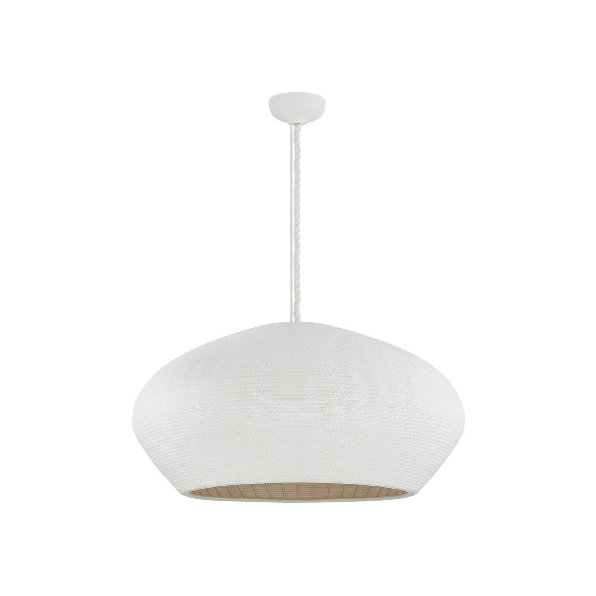Hudson Valley Canada - 2236-GSW - One Light Pendant - Ferndale - Gesso White