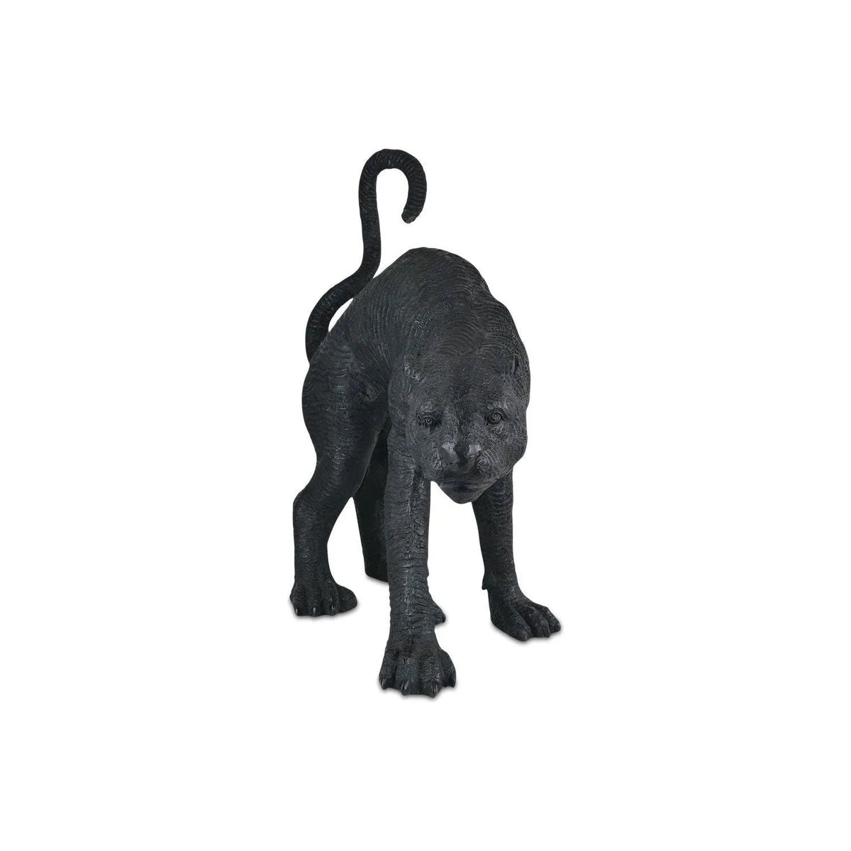 Currey and Company - 1200-0912 - Standing Panther - Black Bronze