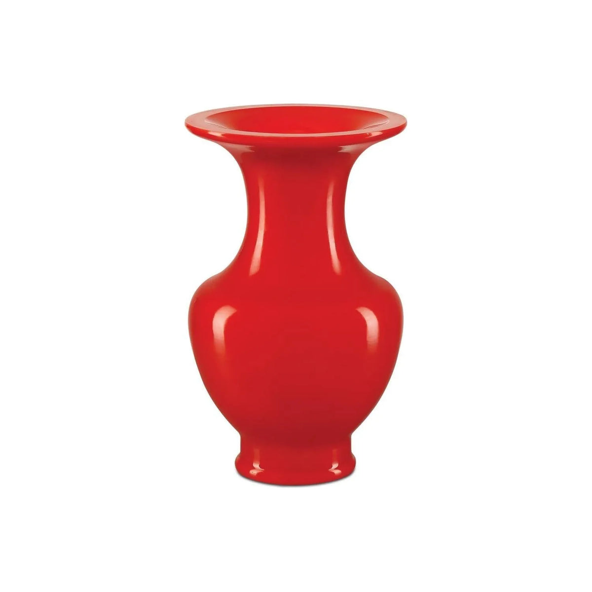 Currey and Company - 1200-0914 - Vase - Peking - Coral Orange