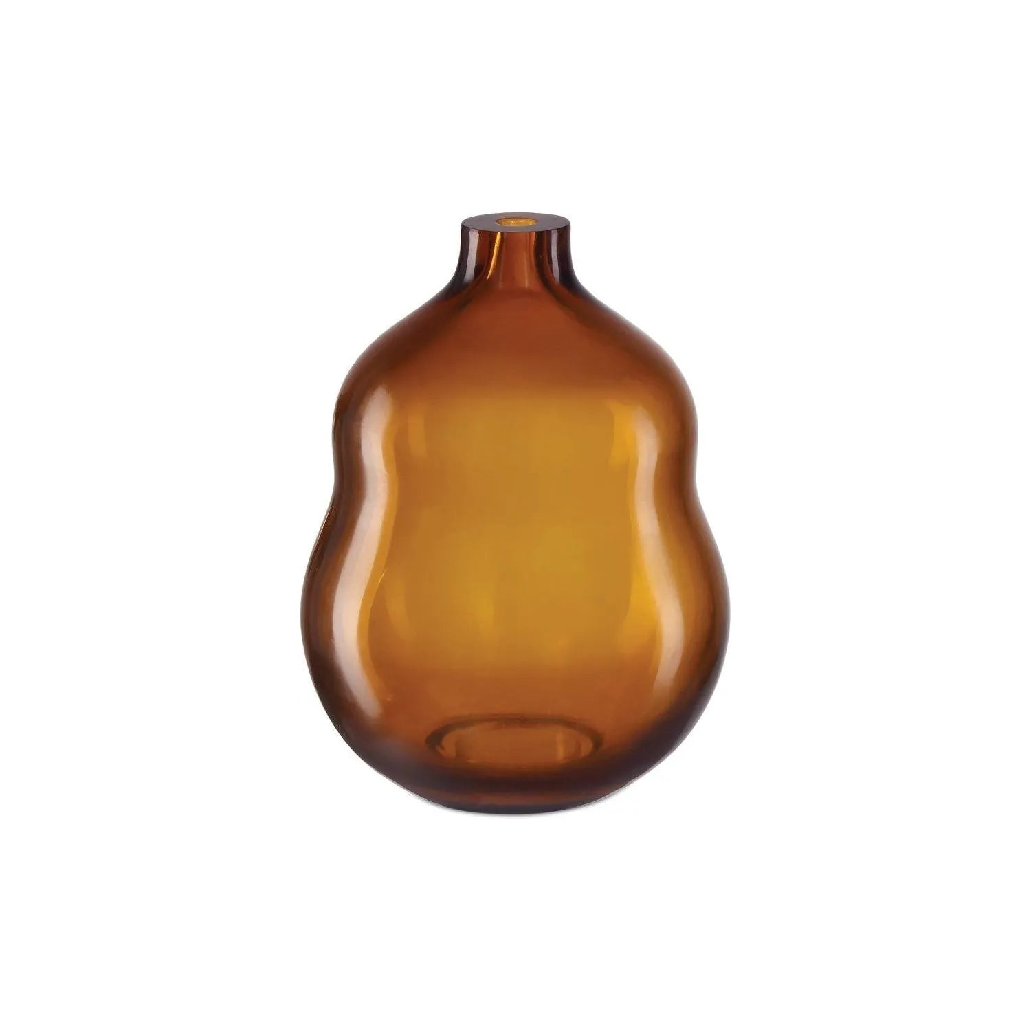 Currey and Company - 1200-0918 - Vase - Peking - Amber