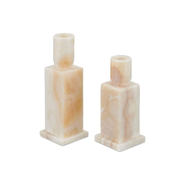 Lot de 2 bougeoirs Lithos