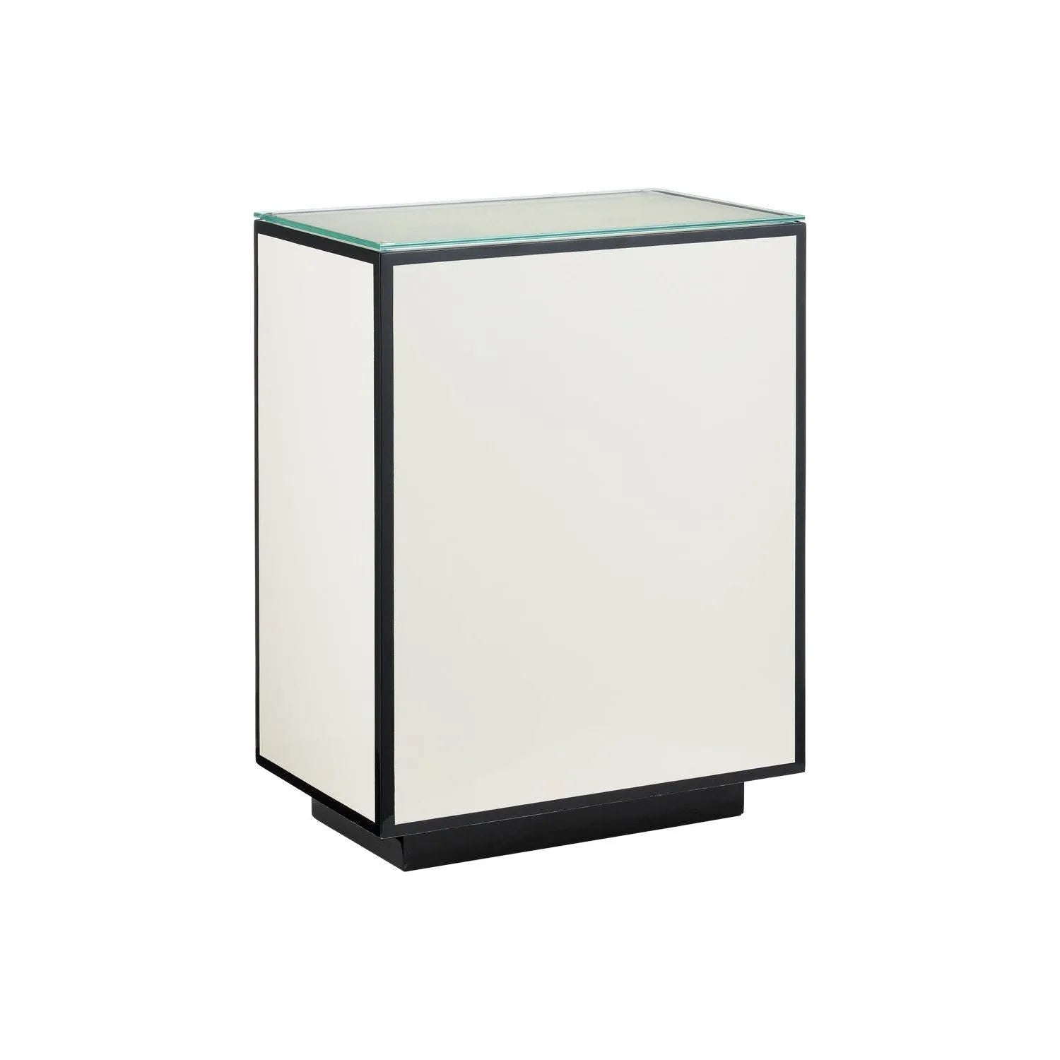 Currey and Company - 3000-0312 - Side Table - Green / Black / Clear