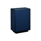 Currey and Company - 3000-0314 - Side Table - Navy / Black / Clear