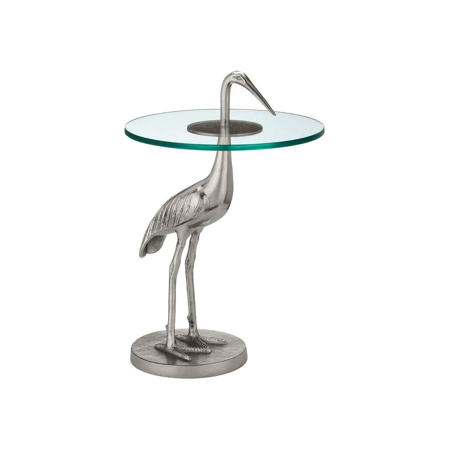 Currey and Company - 4000-0194 - Accent Table - Crane - Gold / Clear