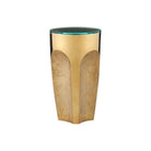 Currey and Company - 4000-0215 - Drinks Table - Lemy - Polished Brass / Clear