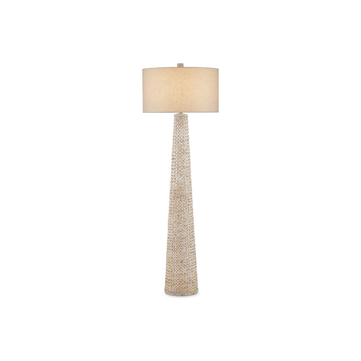 Currey and Company - 8000-0166 - One Light Floor Lamp - Birdsong - Whitewash