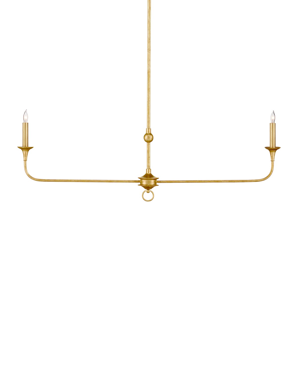 Currey and Company - 9000-1256 - Two Light Chandelier - Nottaway Collection - Contemporary Gold Leaf