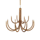 Currey and Company - 9000-1266 - 12 Light Chandelier - Samsara Large Chandelier - Natural / Saddle Tan
