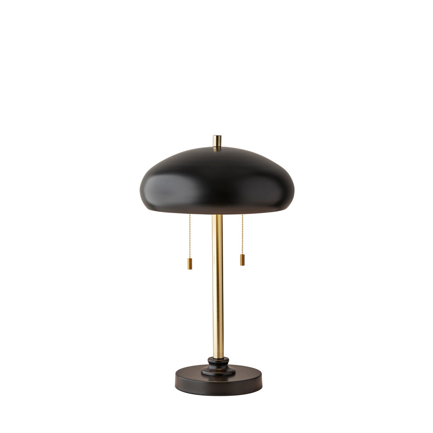 Adesso Home - 1562-21 - Two Light Table Lamp - Cap - Black & Antique Brass