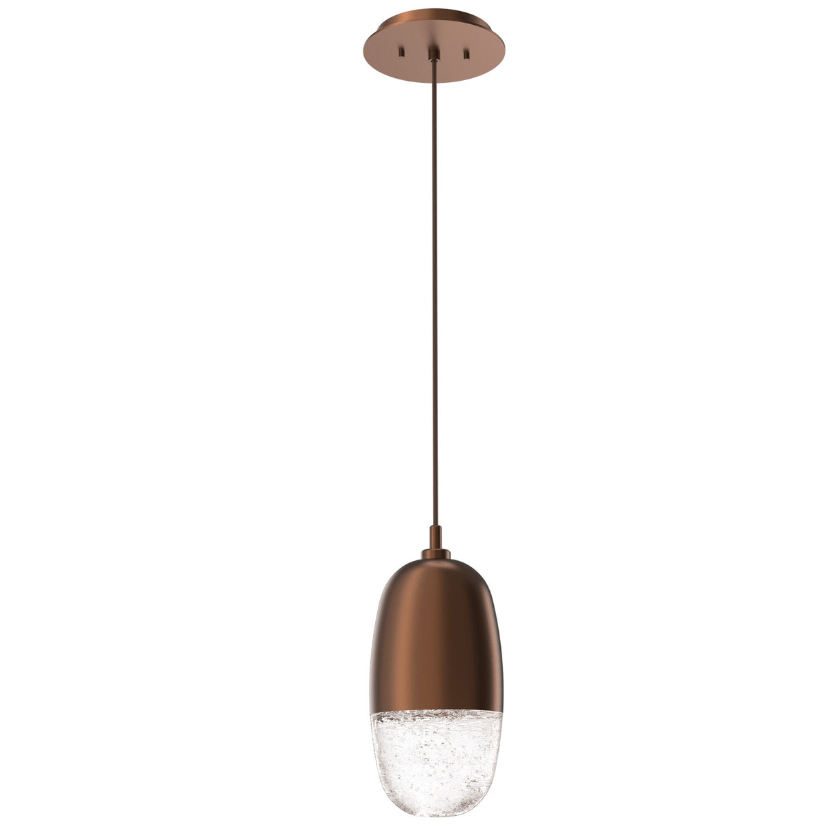 Hammerton Studio - LAB0079-01-BB-PC-C01-L3 - LED Pendant - Pebble - Burnished Bronze