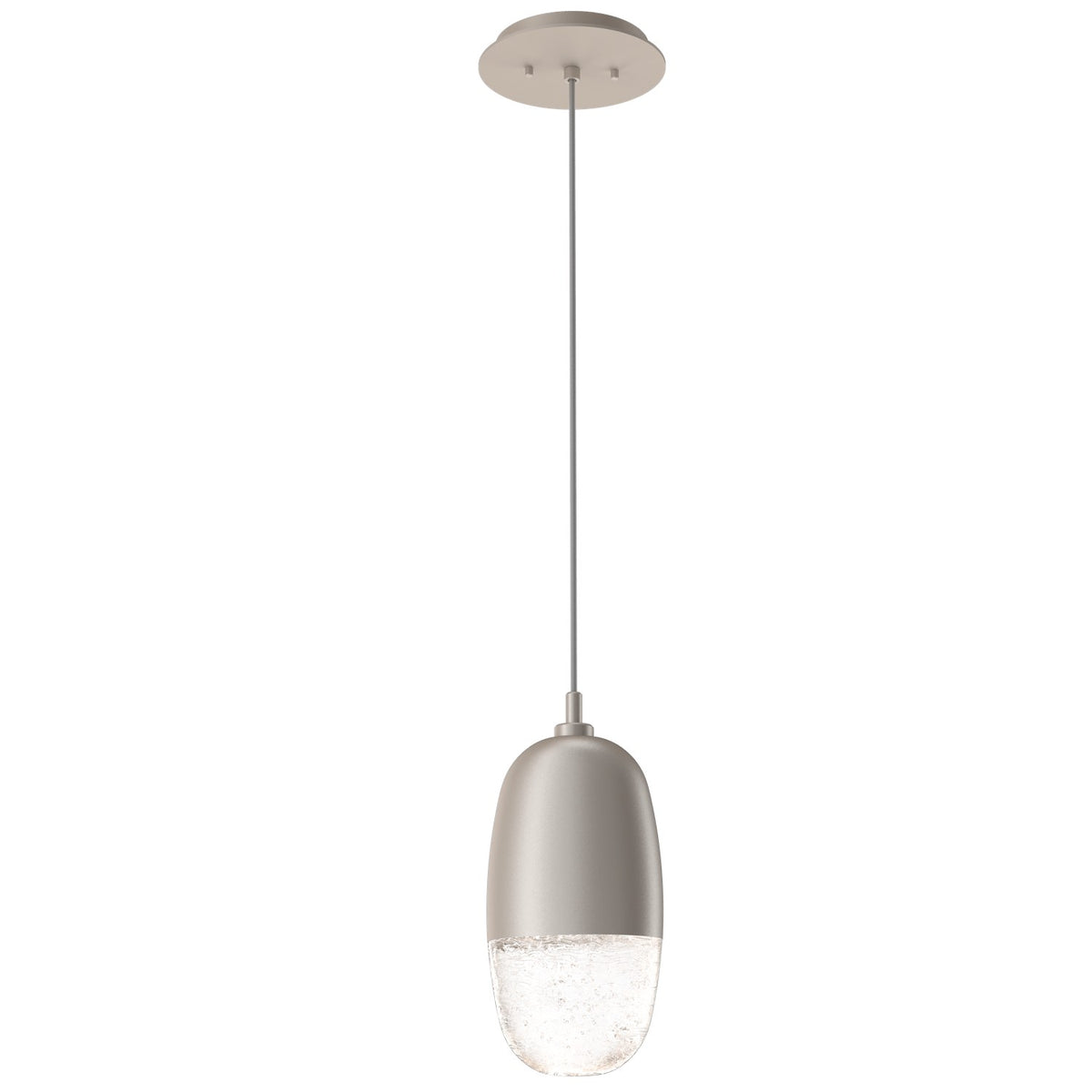 Hammerton Studio - LAB0079-01-BS-PC-C01-L3 - LED Pendant - Pebble - Beige Silver