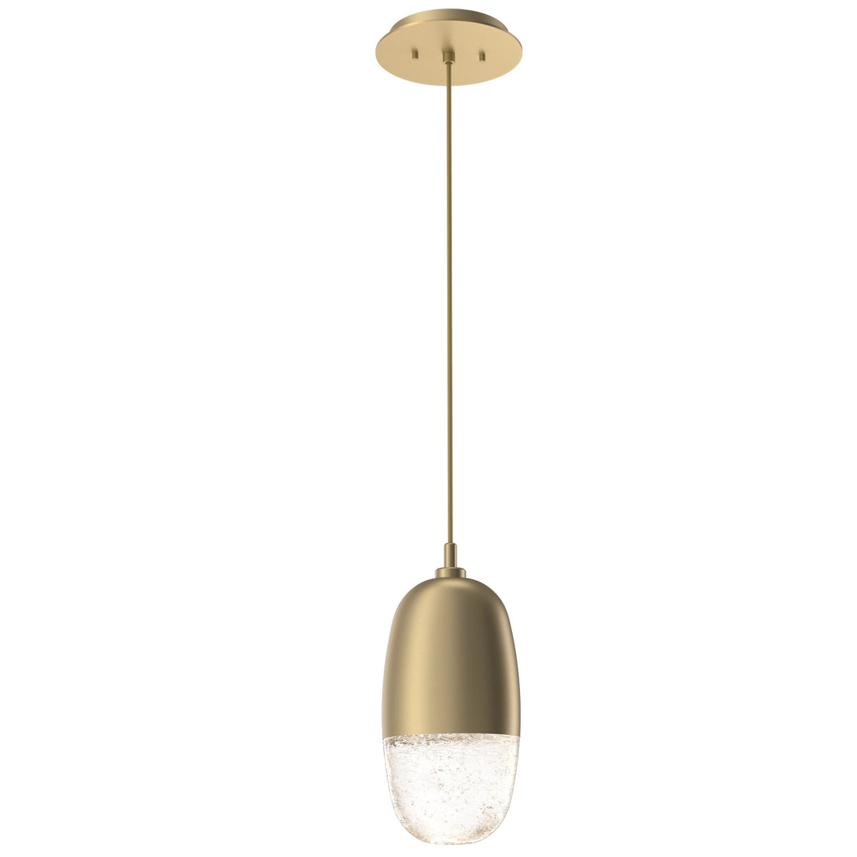 Hammerton Studio - LAB0079-01-GB-PC-C01-L3 - LED Pendant - Pebble - Gilded Brass