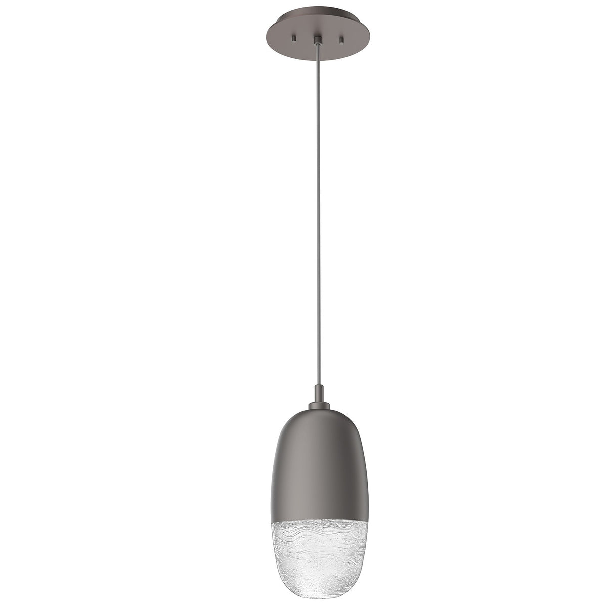 Hammerton Studio - LAB0079-01-GP-PC-C01-L1 - LED Pendant - Pebble - Graphite
