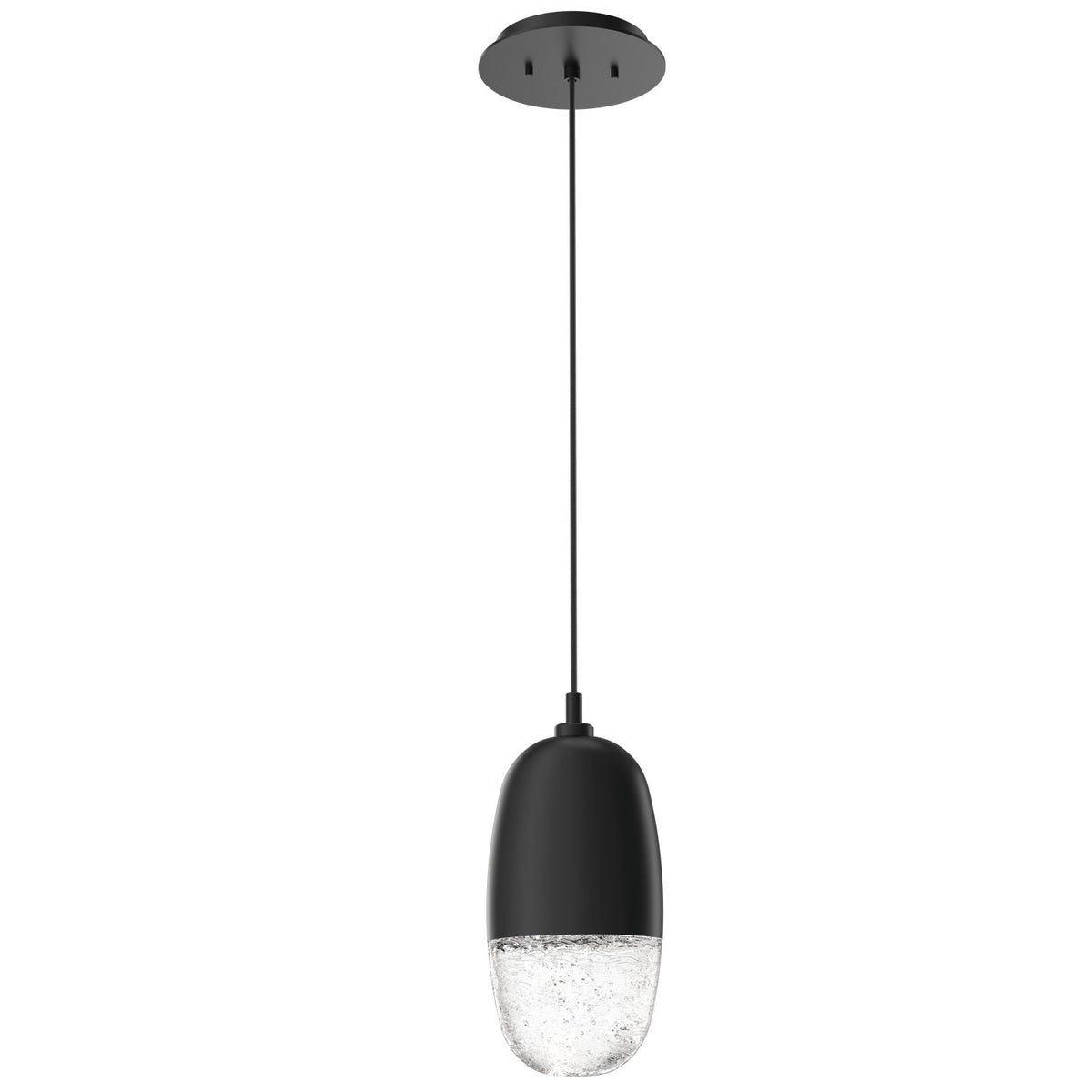Hammerton Studio - LAB0079-01-MB-PC-C01-L3 - LED Pendant - Pebble - Matte Black