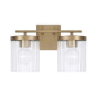 Capital Lighting - 156221AD-555 - Two Light Vanity - Vaughn - Aged Brass