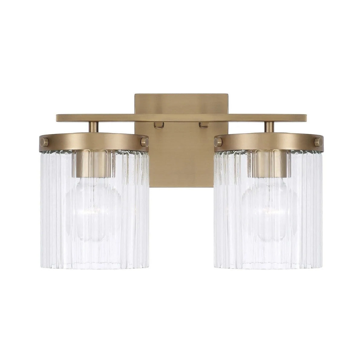 Capital Lighting - 156221AD-555 - Two Light Vanity - Vaughn - Aged Brass