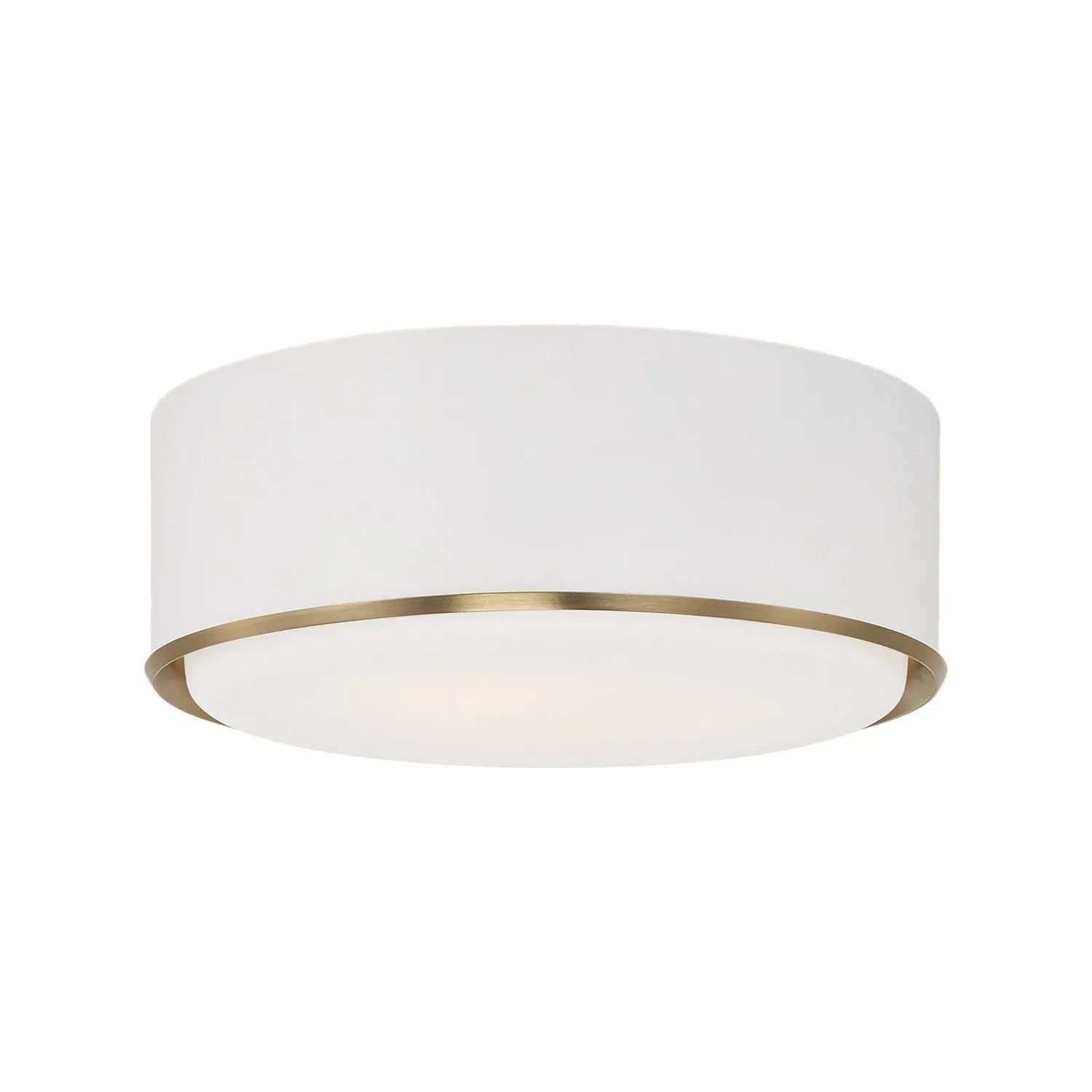 Capital Lighting - 254831RE - Three Light Flush Mount - Carlton - Matte Brass and White