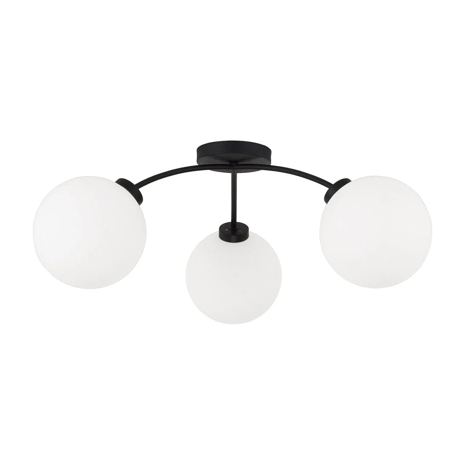 Capital Lighting - 257131BI-557 - Three Light Semi Flush Mount - Amos - Black Iron
