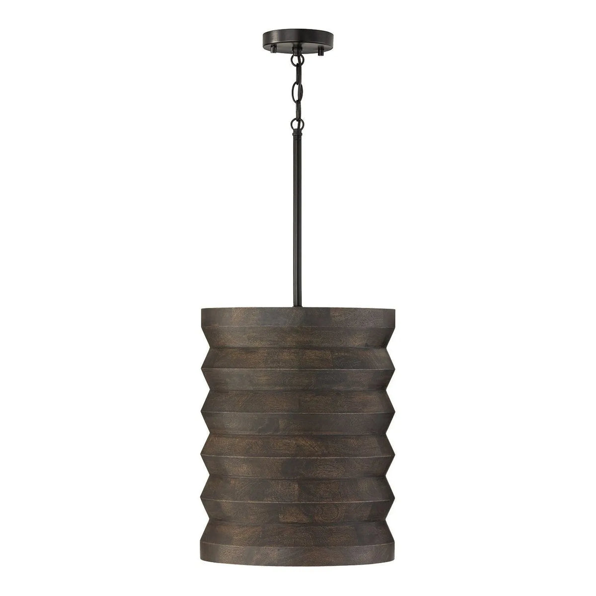 Capital Lighting - 354011EB - One Light Pendant - Dunn - Espresso Stain and Black