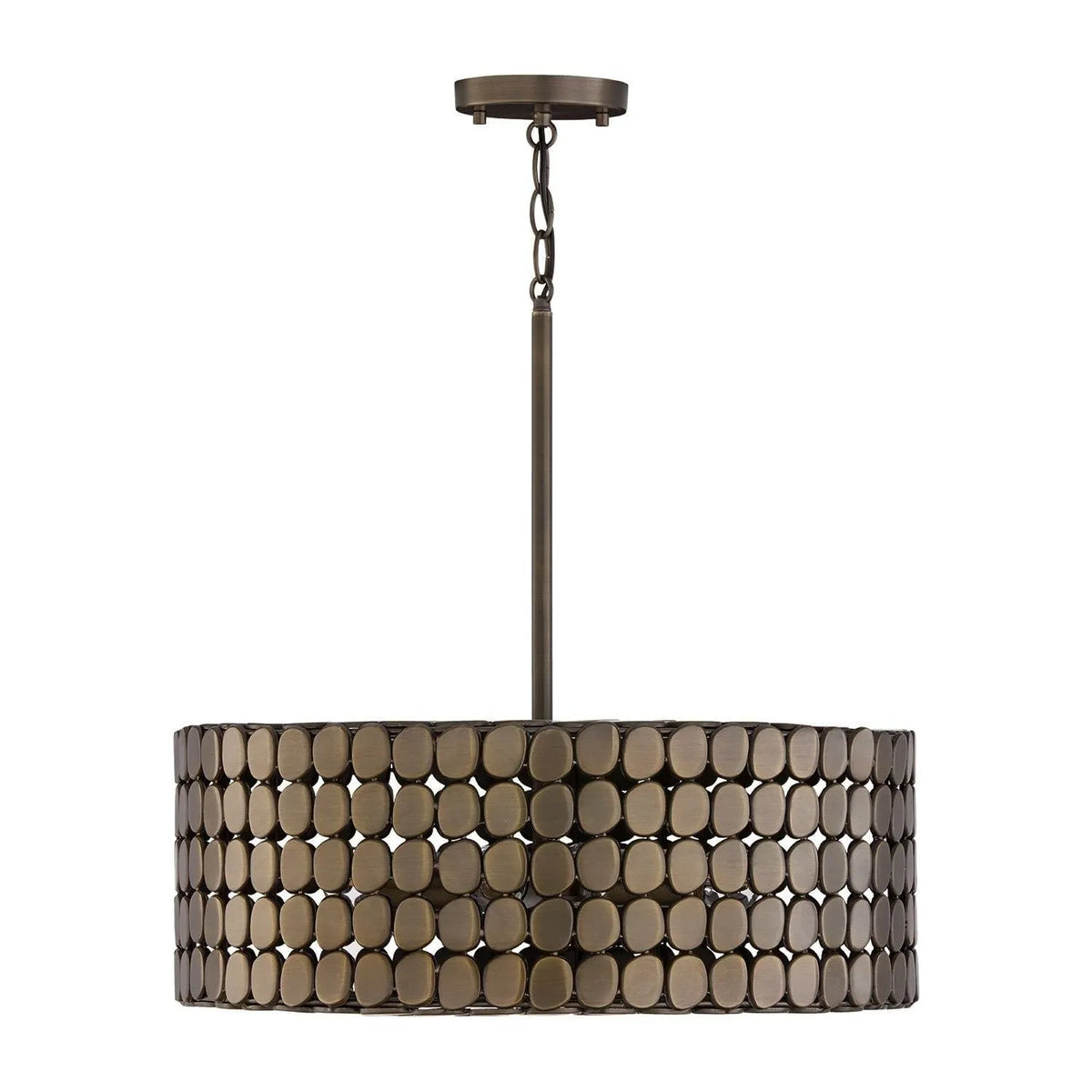 Capital Lighting - 354141DR - Four Light Pendant - Eliana - Dark Brass