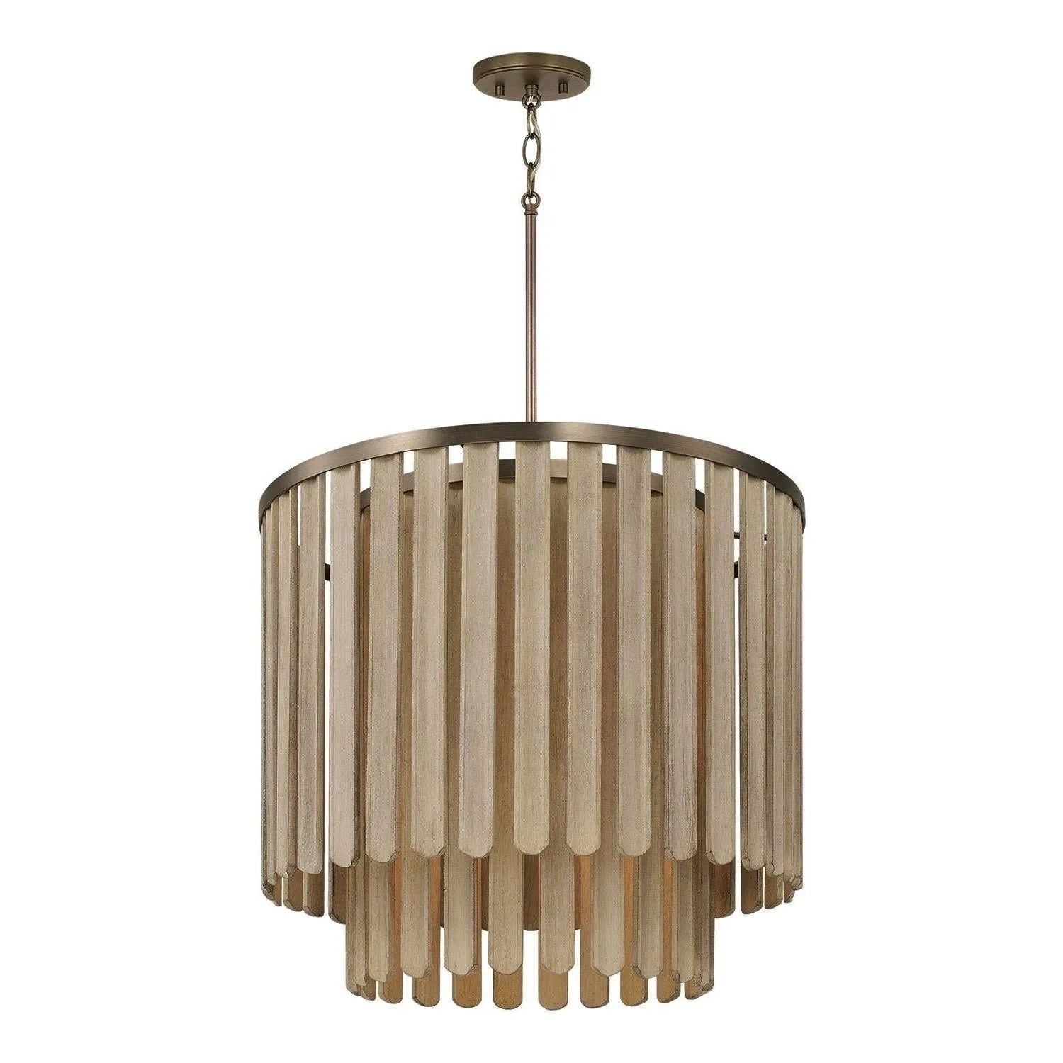 Capital Lighting - 355651DR - Five Light Pendant - Jada - Dark Brass