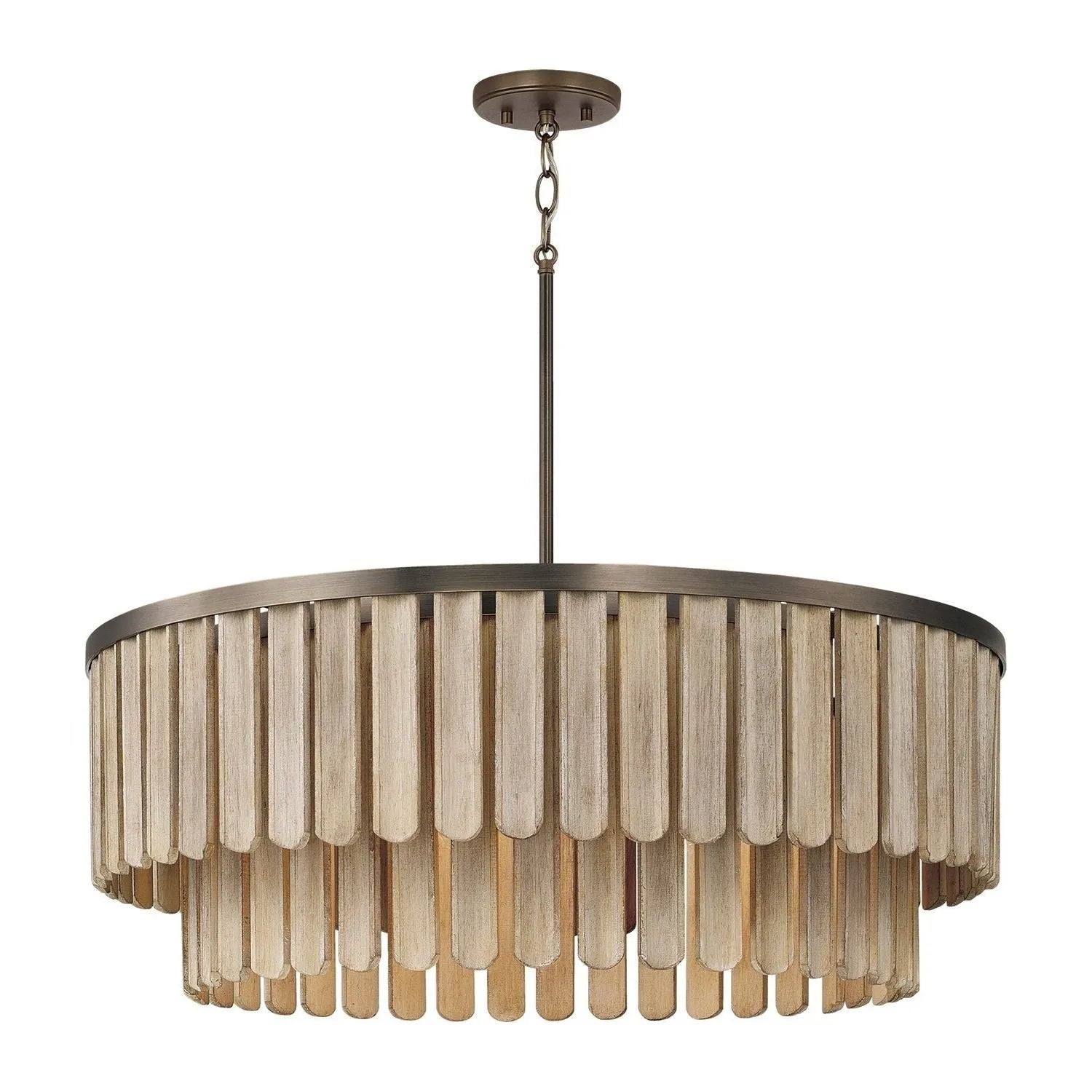 Capital Lighting - 355651DR - Five Light Pendant - Jada - Dark Brass