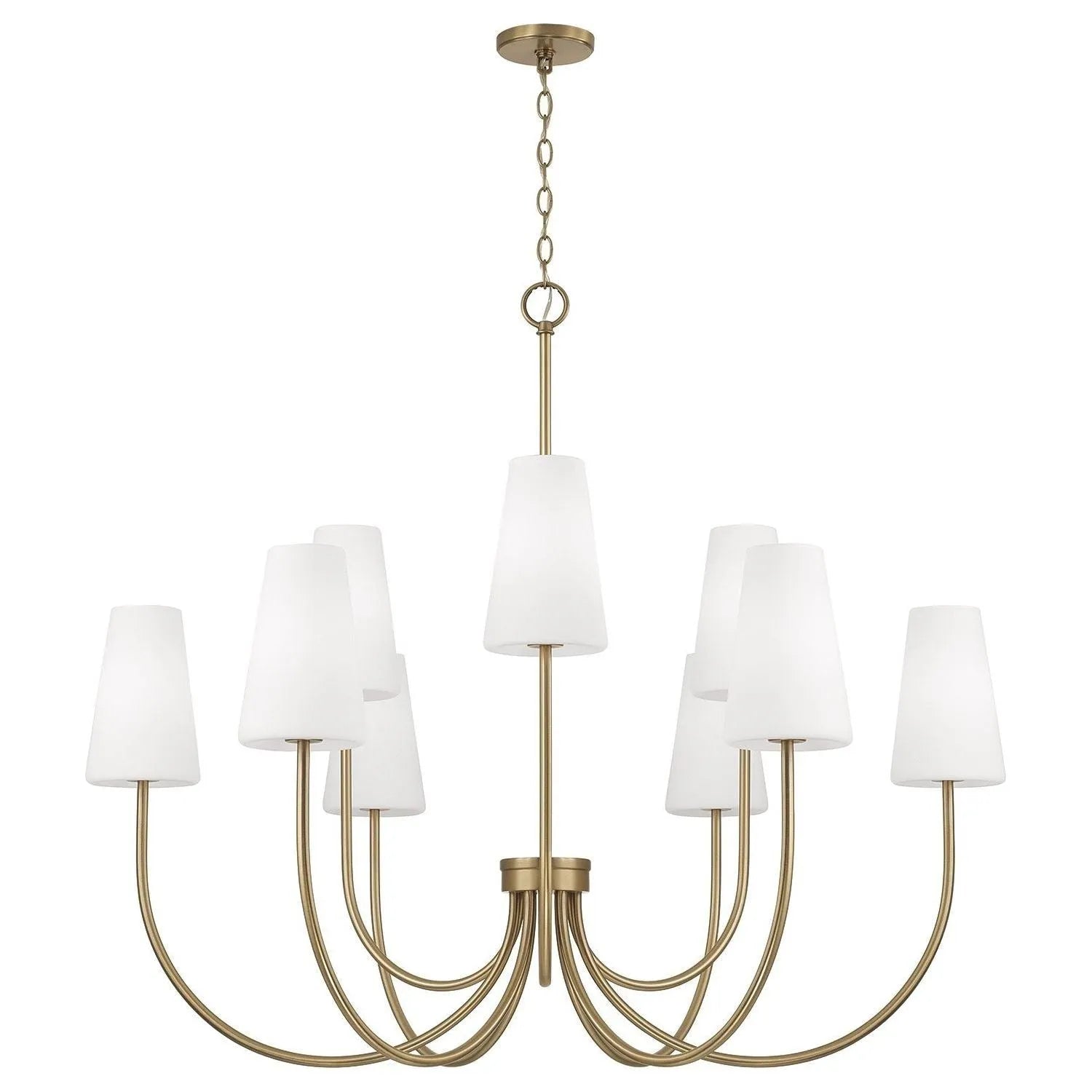 Capital Lighting - 455291AD-550 - Nine Light Chandelier - Averitt - Aged Brass
