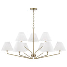 Capital Lighting - 456691AD-714 - Nine Light Chandelier - Chadwick - Aged Brass