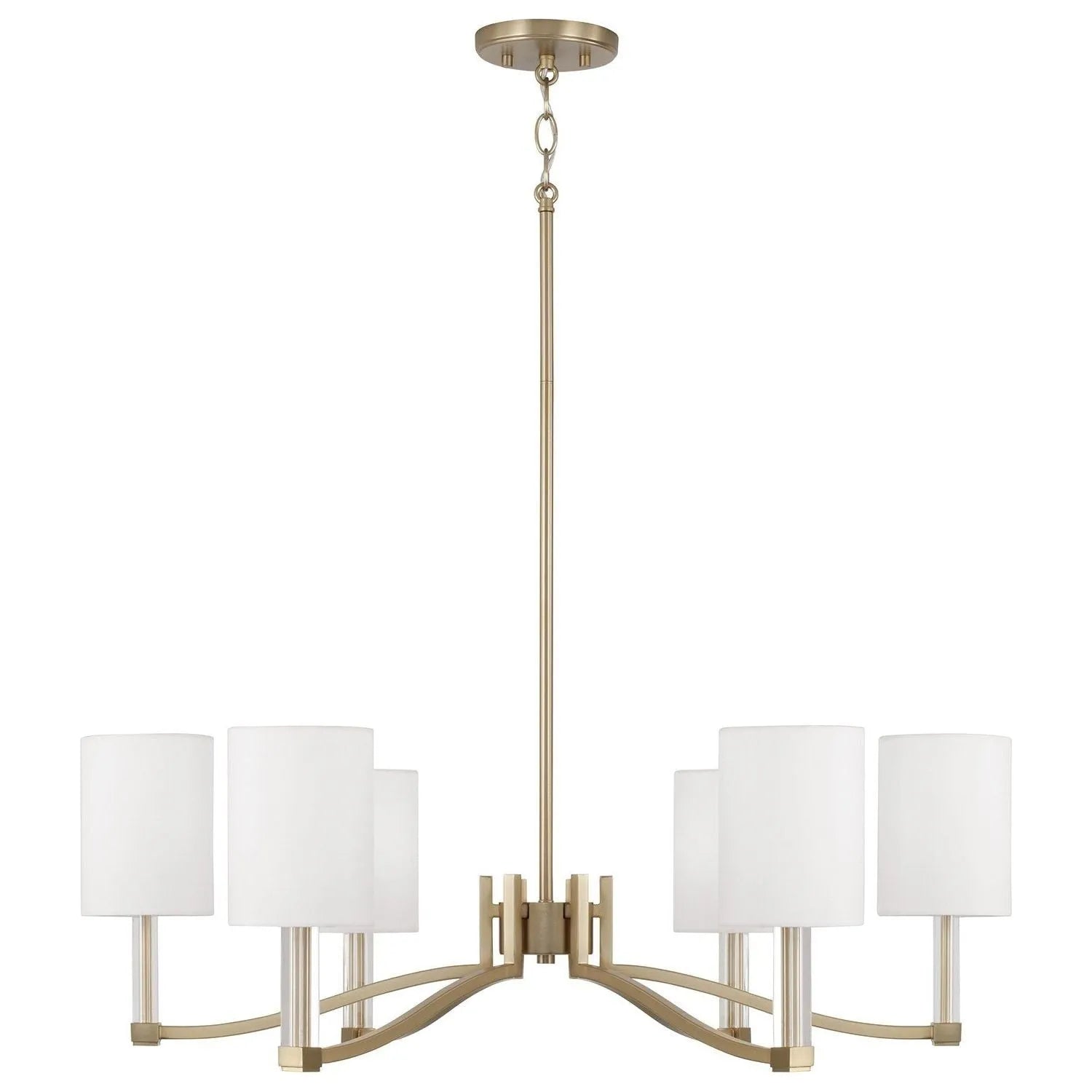 Capital Lighting - 457061MA-715 - Six Light Chandelier - Ingrid - Matte Brass