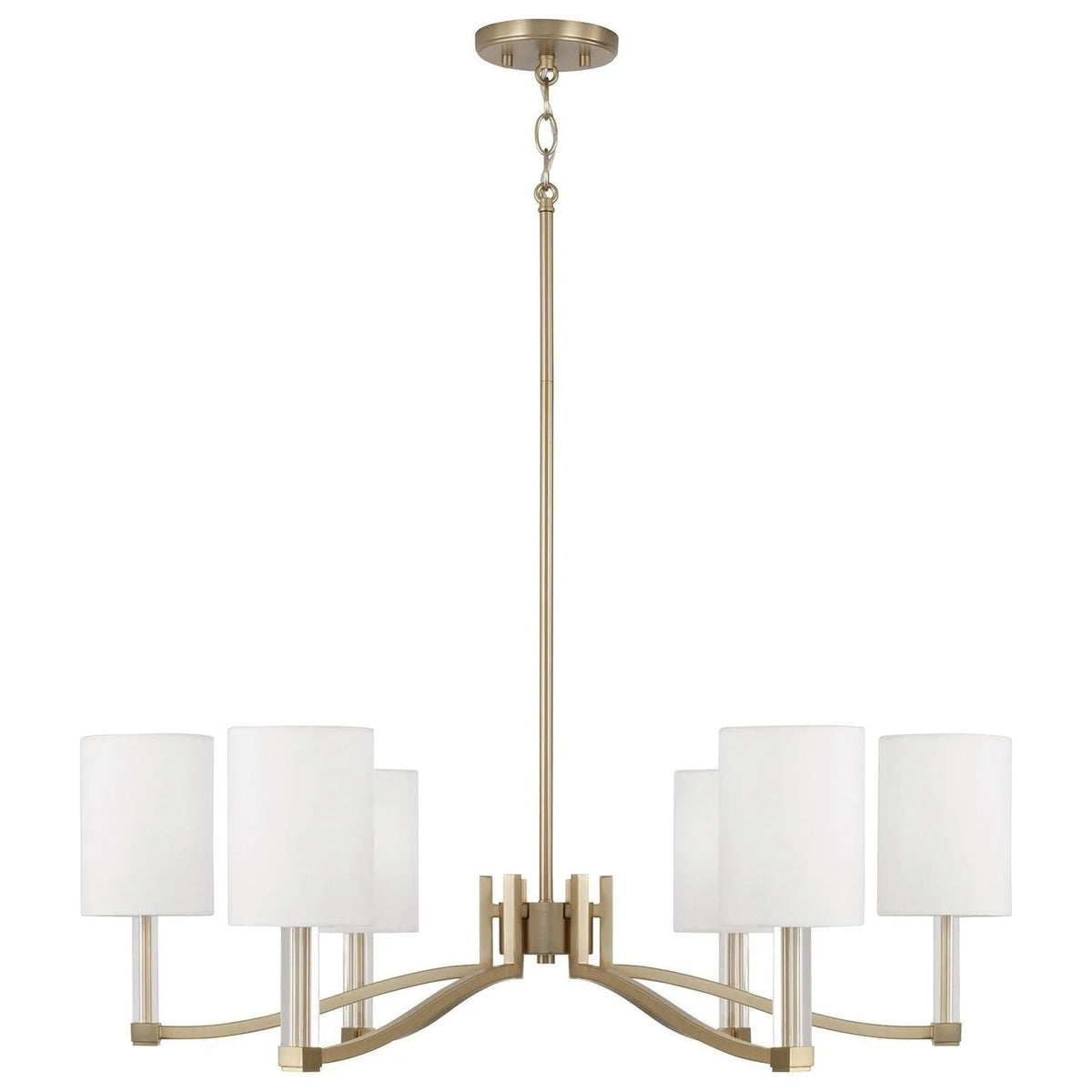 Capital Lighting - 457061MA-715 - Six Light Chandelier - Ingrid - Matte Brass