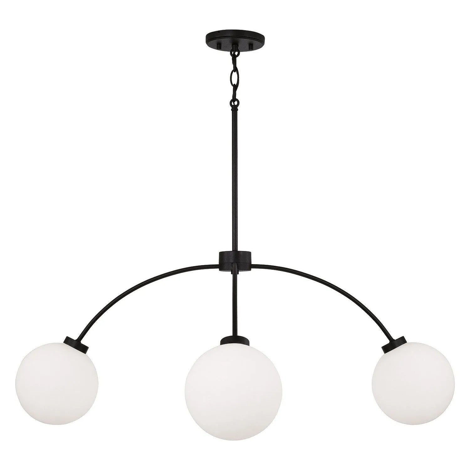 Capital Lighting - 457141BI-557 - Four Light Chandelier - Amos - Black Iron