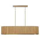 Capital Lighting - 850751WS - Five Light Island Pendant - Donovan - White Wash and Matte Brass