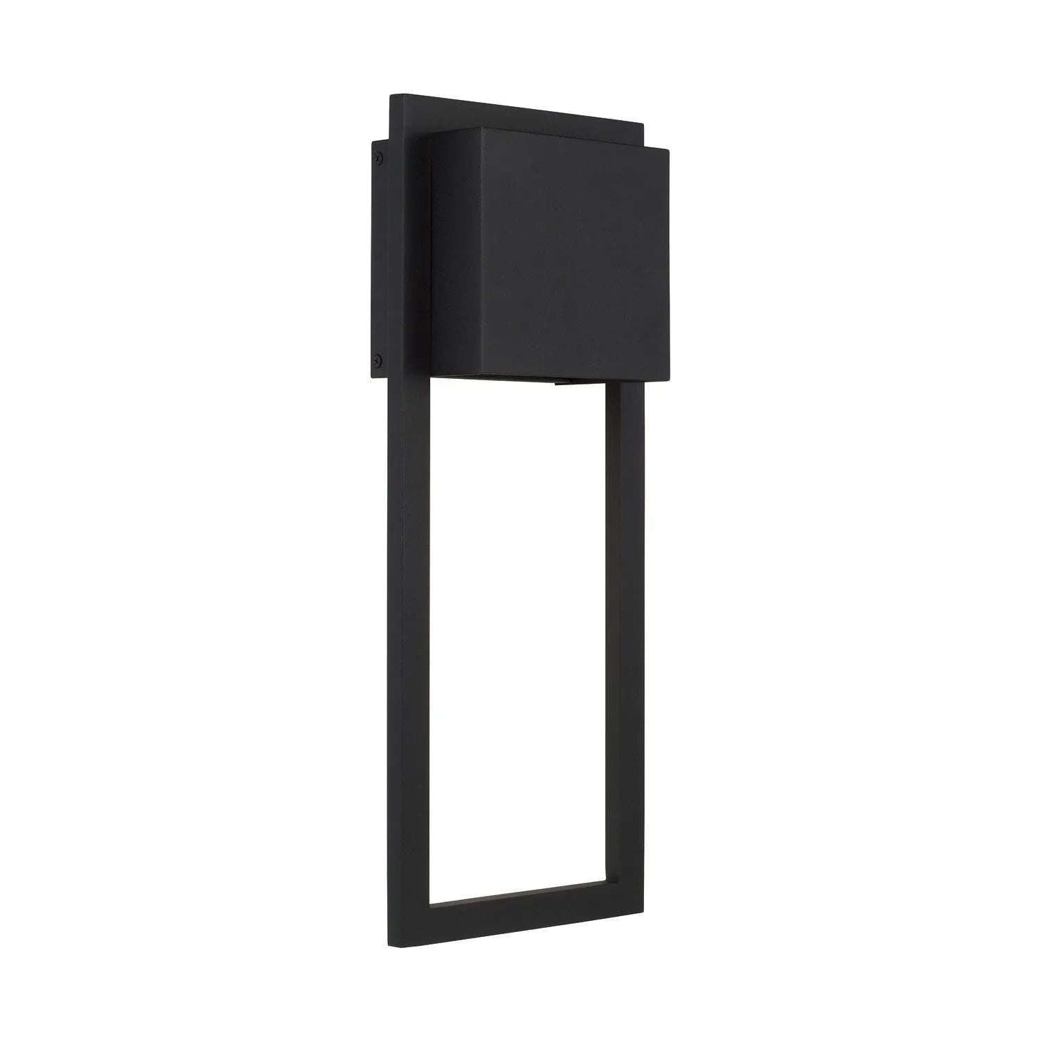 Capital Lighting - 956011BK-GL - One Light Outdoor Wall Lantern - Nate - Black